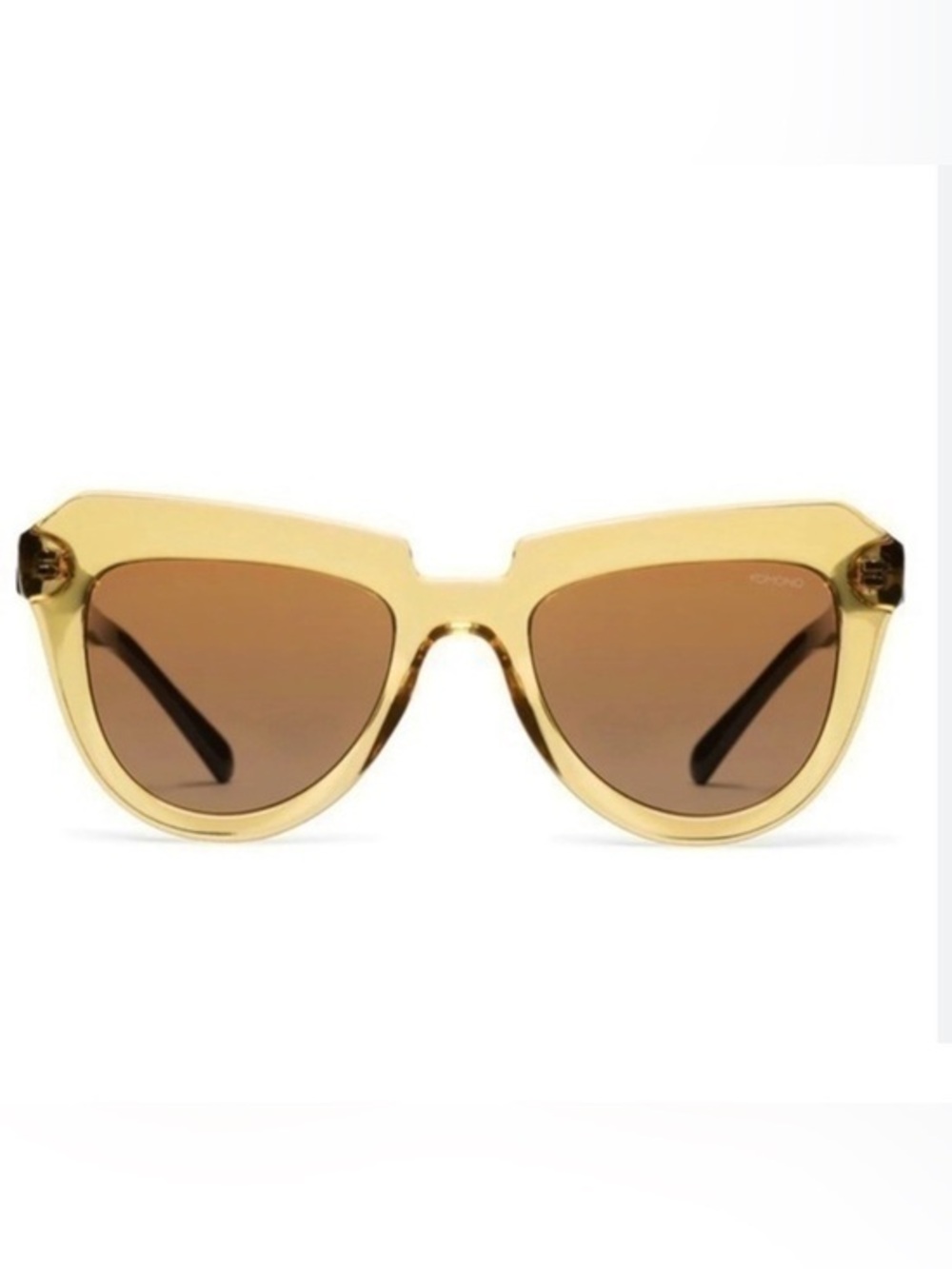 Komono Stella Sunglasses NEW Cat Eye black yellow UV400